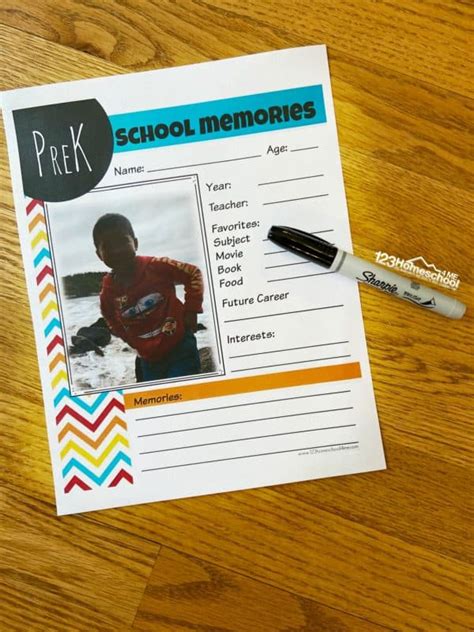 Free Printable School Memory Book With Pdf Template Memory Book