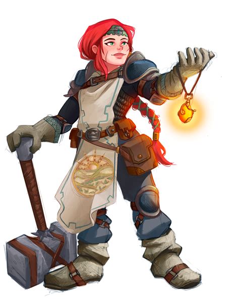 Art Commissioned My Dwarf Cleric Eyir Lifdagar Rdnd