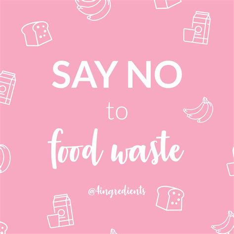 Say no to food waste in 2020 | 4 ingredients, Food wastage ...