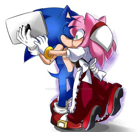 Sonamy Sonic Fan Characters Amy The Hedgehog Anime Furry