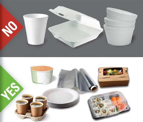 Davis (2017) ban on polystyrene food containers, requirement that all takeout food packaging be recyclable or compostable. Expanded Polystyrene and Disposable Food Container Regulations | City of San Luis Obispo, CA