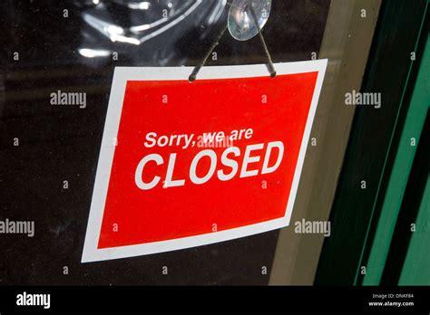 Sorry We Are Closed Hi Res Stock Photography And Images Alamy