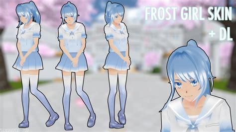 Frost Girl Skin For Yandere Simulator Down By