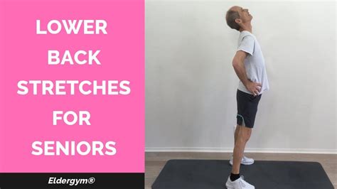 Lower Back Stretches For Seniors Exercises For The Elderly Senior Fitness Training Strength