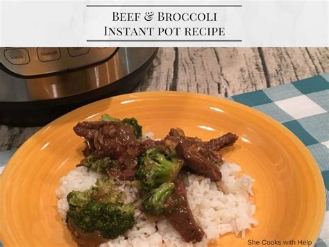 A guide for how to make instant pot mashed potatoes. Beef and Broccoli Recipe over Rice - Instant Pot Recipe - She Cooks With Help