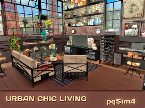 Urban Chic Living Sims 4 Custom Content