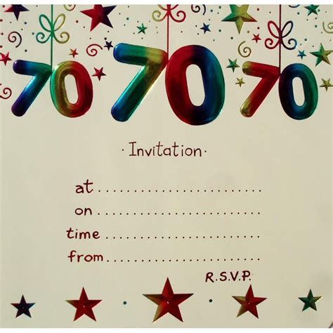 009 Template Ideas Surprise Party Invitation Singular Templates 70th