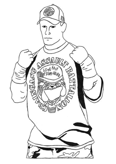You can now print this beautiful john cena coloring page coloring page or color online for free. John Cena: Coloring Pages & Books - 100% FREE and printable!