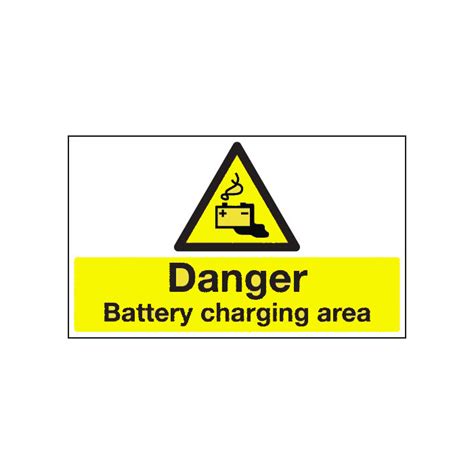 Danger Battery Charging Area Sign Battery Charging Area Sign