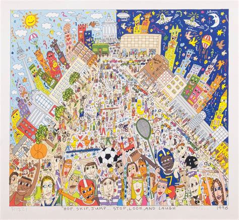 50.7 × 24.6 on 54.2 × 28.5 inches coa provided (gallery issued) rizzi graduated from university of flor. Sold Price: James Rizzi (New York 1950 - New York 2011 ...