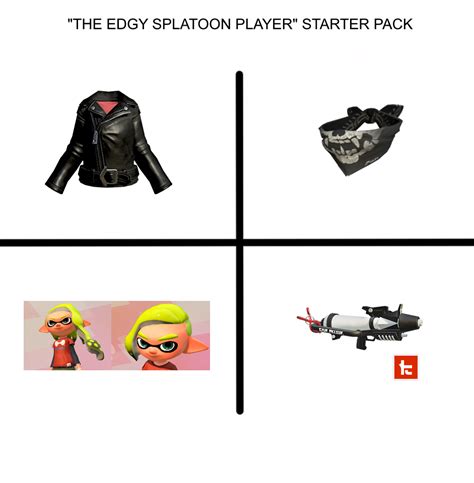 Edgy Splatoon Player Starter Pack Starterpacks