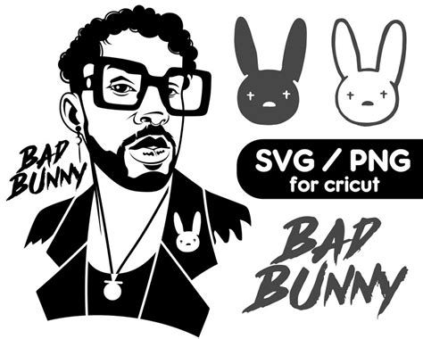 Bad Bunny Svg Bad Bunny Layered Svg Png El Conejo Malo Svg Etsy New