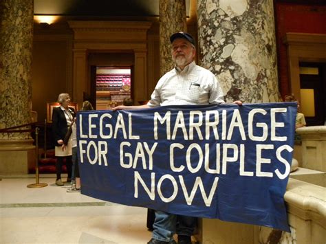gay marriage protester outside the minnesota senate chambe… flickr