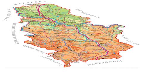 Geografska Karta Srbije 4 Razred