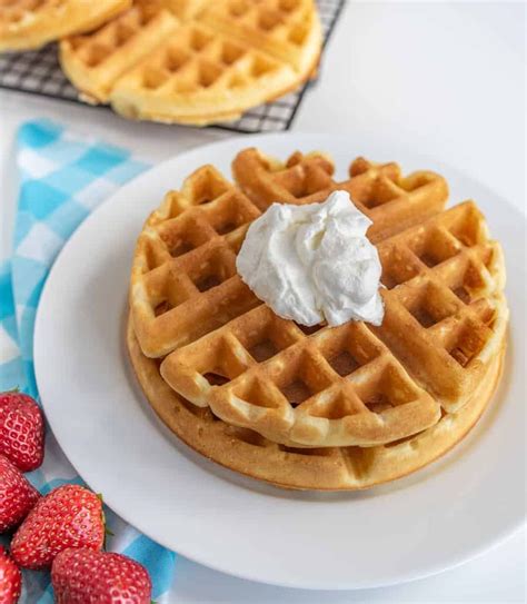 These Extra Light And Fluffy Homemade Waffles Are A Delicious Breakfast Recipe Made With Simple