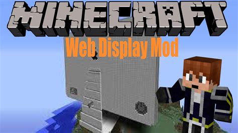 Minecraft Mod Showcase Computers In Minecraft Web Display Mod Youtube
