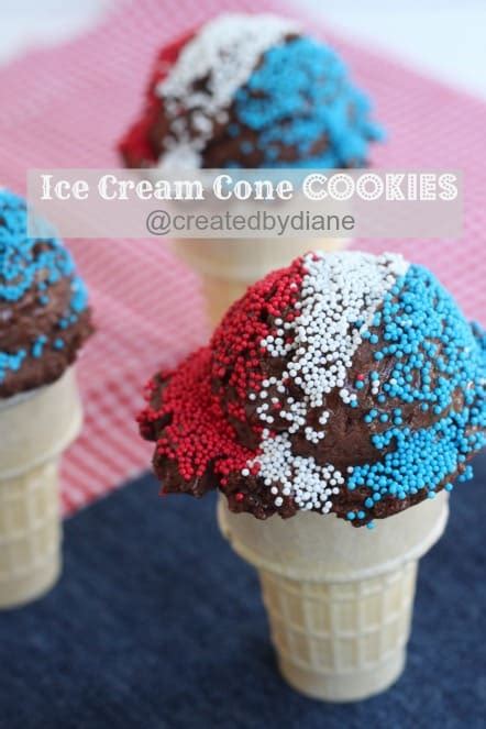Chocolate Ice Cream Cone Cookies Created By Diane