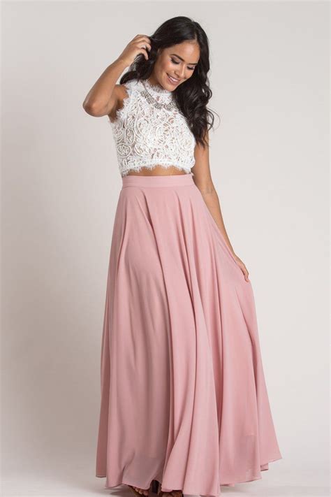 Amelia Full Rose Maxi Skirt Morning Lavender Yellow Maxi Skirts Cute Maxi Skirts Pink Maxi