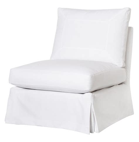 Custom armchair slipcovers for any armchair in the world. Cisco Brothers Seda Modern White Cotton Slipcovered Swivel ...