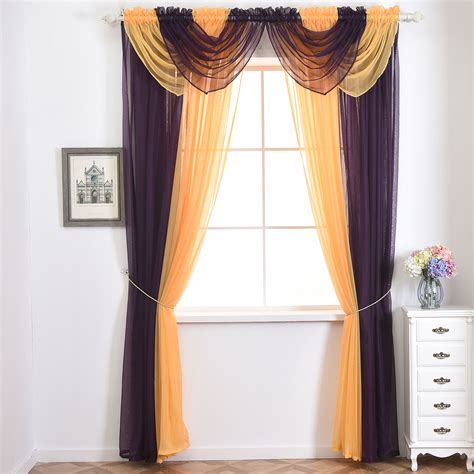 Free shipping and easy returns on most this balloon valance bring beauty and a brand new look into your home decor with this curtain program. 15 Color Plain Sheer Voile Net Door Window Curtains/Drape ...
