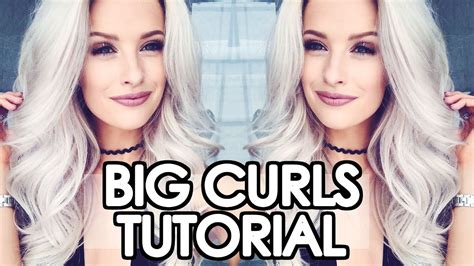 Big Bouncy Curls And Waves Hair Tutorial And Haircare Routine Ad Youtube