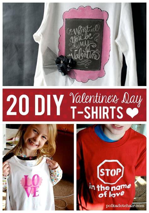 We have all the tools you need to create the perfect valentine's day shirts, all you have to bring is your creativity. 20 DIY Valentine's Day T-Shirts
