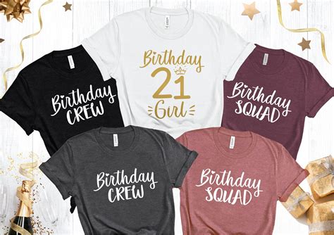 21st Birthday Shirt Group Shirts Birthday Queen 21st Etsy