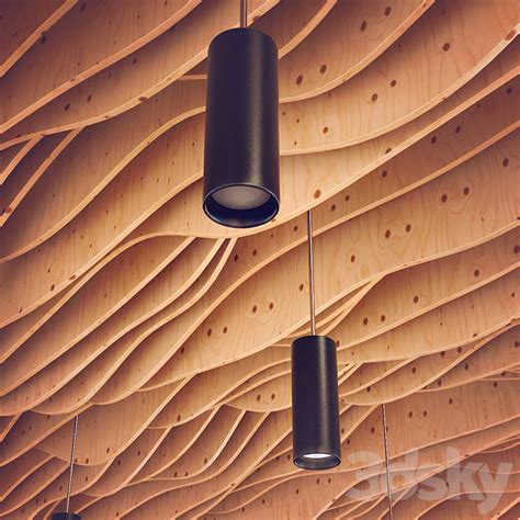 Parametric Wood Ceiling Other Decorative Objects 3d Model