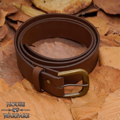 Knights Simple Medieval Leather Belt Brown Hw 701174br Larp