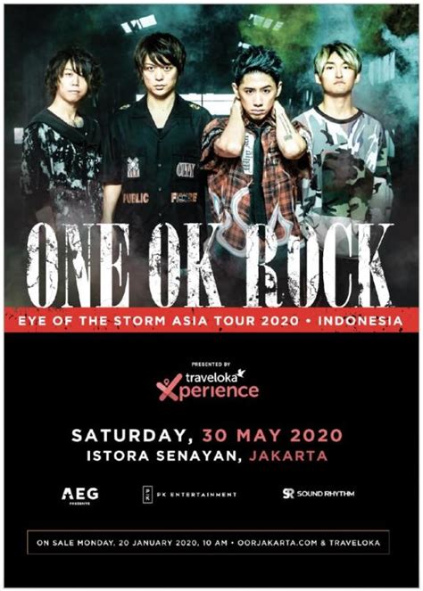 Cancelación de los conciertos programados de one ok rock, los chicos han anunciado que se hará un especial a través de youtube. ONE OK ROCK Akan Kembali Mengguncang Jakarta 2020