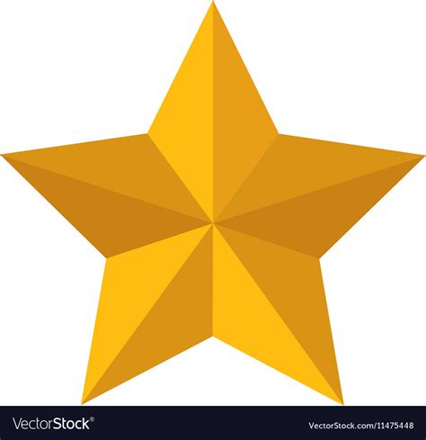 Yellow Star Icon Royalty Free Vector Image Vectorstock