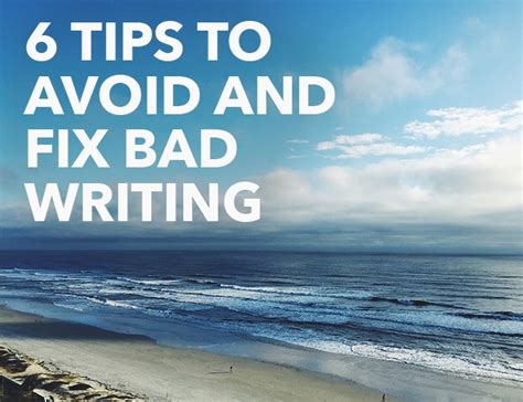 As a survivor of childhood trauma and multiple types of abuse, she is an advocate for mental health. Six Steps to Avoid and Fix Bad Writing