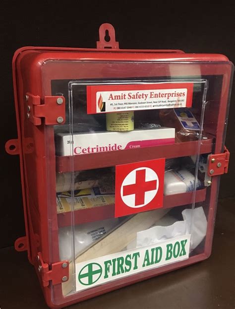 Plastic Wall Mountable First Aid Box Rs 850 Piece Amit Safety