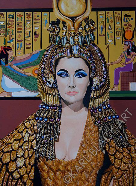 Elizabeth Taylor As Cleopatra Elizabeth Taylor Original Oil Painting