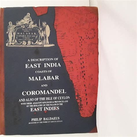 a description of east india coasts of malabar and coromandel by baldaeus philip good hardcover