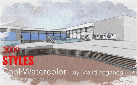 28 SketchUp Styles From 2009 Style