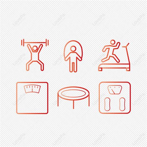 Fitness Weight Loss Icon Collection Png Image And Clipart Image For