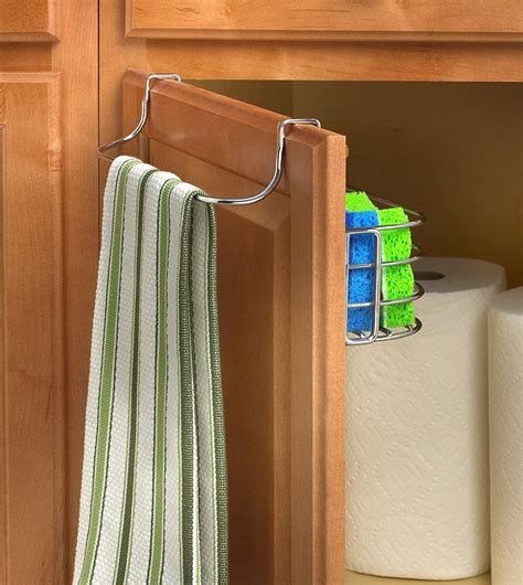 Sold and shipped by mdesign. Amazon.com: Spectrum Diversified Duo Over-the-Cabinet Towel Bar and Small Basket, Chrome: Home ...