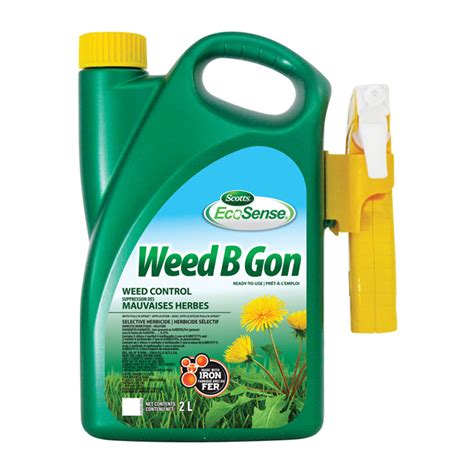 The spectracide weed and grass killer kills both weeds and grasses, and it can be used on driveways and walkways, as well as around fences, trees, flower beds, and shrubs. ECOSENSE - "Weed-B-Gon" Weed Control | Réno-Dépôt
