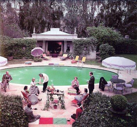 The Pendletons Pool Party In La 1960 Slim Aarons Pool Dolores Park