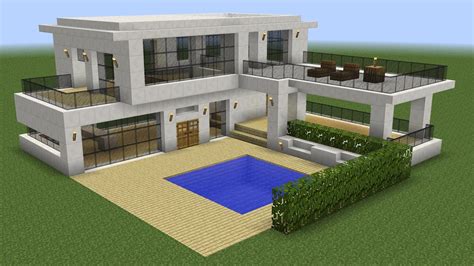 Minecraft How To Build A Modern House Youtube