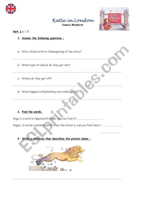 Katie In London Esl Worksheet By Flolijules