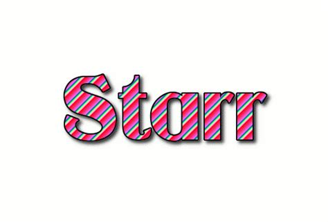Starr Лого Бесплатный инструмент для дизайна имени от Flaming Text