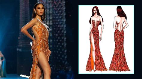 Her personal choices were the costumes. Mak Tumang Shared Sketches Of Catriona Gray's Miss ...