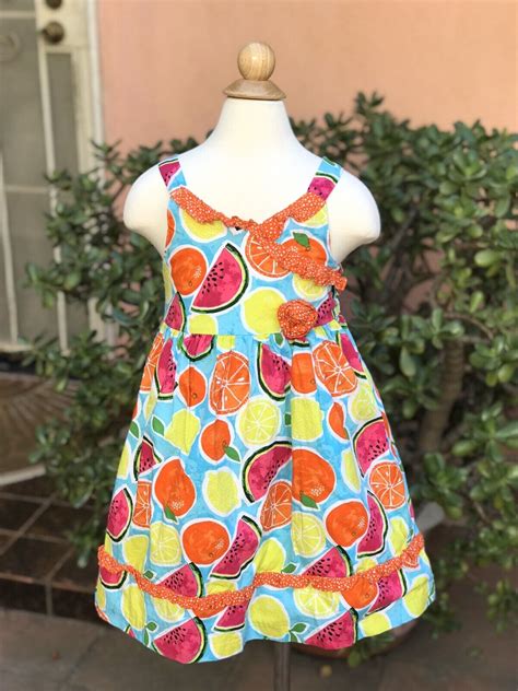 Marmellata Girls Dress Size 5 Fruit Medley Ebay