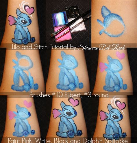 Shawna D Make Up Lilo And Stitch Cheek Art Face Painting Stitch