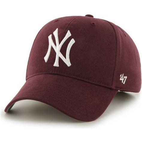 Browse for the latest new york yankees caps, beanies, fitted hats, and more for men, women, and kids. 47 Brand Curved Brim New York Yankees MLB Maroon Cap ...
