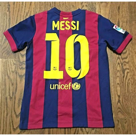 Barcelona Jersey Nike Lionel Messi Youth Large Soccer Football Etsy