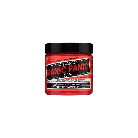 manic panic classic high voltage semi permanent hair color cream 118 ml pretty flamingo