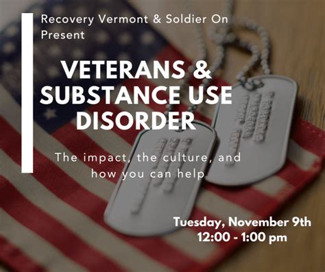 Sud Forum Veterans And Substance Use Disorder Recovery Vermont
